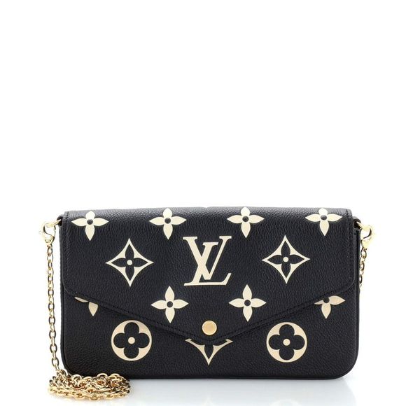 Louis Vuitton Handbags - Louis Vuitton Felicie Pochette Bicolor Monogram Empreinte Giant Black